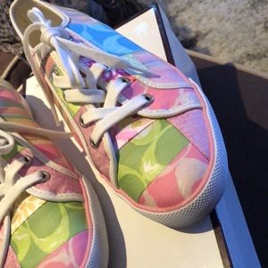 Coach Shoes - Adorable Coach patchwork sneakers Coach Shoes - Adorable Coach patchwork sneakers